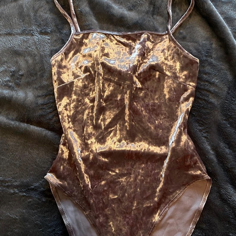 Pink Velvet Bodysuit